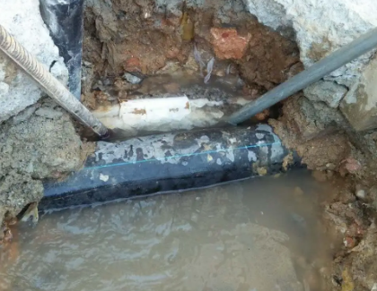 牟定测漏水之水管漏水